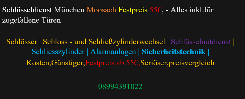 Schloss – und Schließzylinderwechsel | Schliesszylinder München | Schlüsseldienst München Moosach